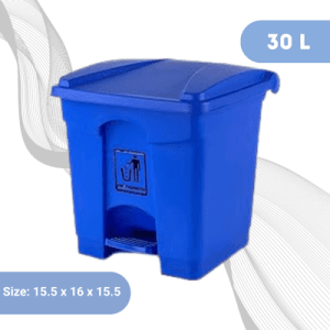 Plastic Pedal Dustbin 30 Liter – Blue 30L Blue Plastic Pedal Dustbin