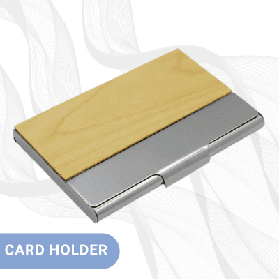 Wooden and Metal Card Holder Wooden and Metal Card Holder