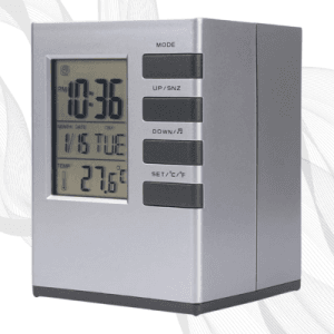 Digital Clock with Pen Holder