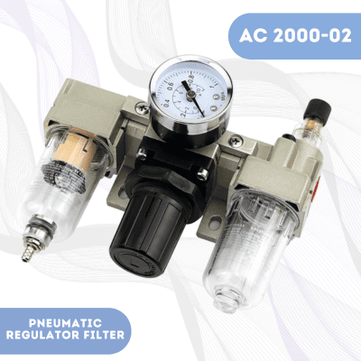 Pneumatic Air Regulator Filter FRL 1/4″ AC2000-02 Pneumatic Air Regulator Filter FRL 1/4″ AC2000-02