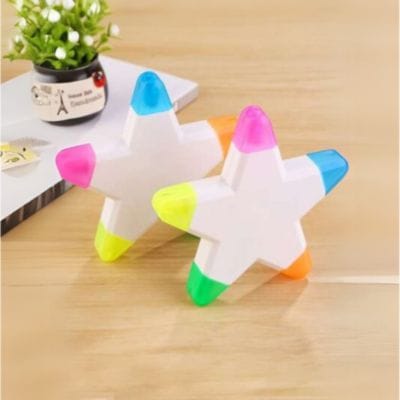 Star Shape 5 Colors Highlighter Star Shape 5 Colors Highlighter - Image 3