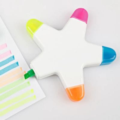 Star Shape 5 Colors Highlighter Star Shape Highlighter