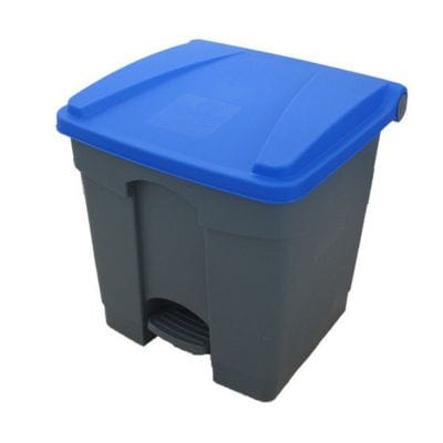30L – Plastic Pedal Dustbin Gray/Blue 30L Grey/Blue Plastic Pedal Dustbin
