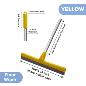Yellow Floor Wiper With Aluminum Rod Yellow Floor Wiper with Aluminum Rod