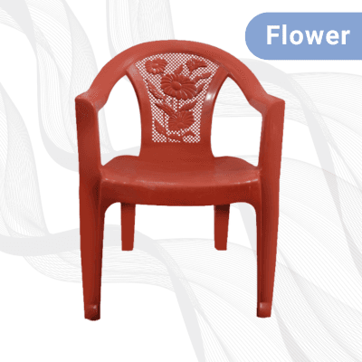 Plastic Chair – Flower (Pure) Plastic Chair - Flower