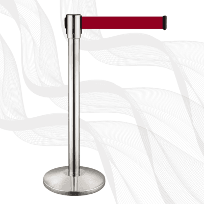 Crowd Control Retractable Queue Pole Barrier Crowd Control Retractable Queue Pole Barrier