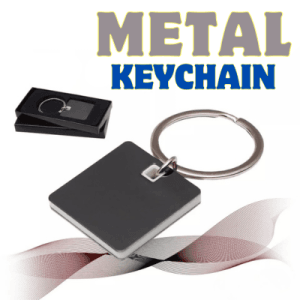 Metal Keychain – White Metal Keychain - White